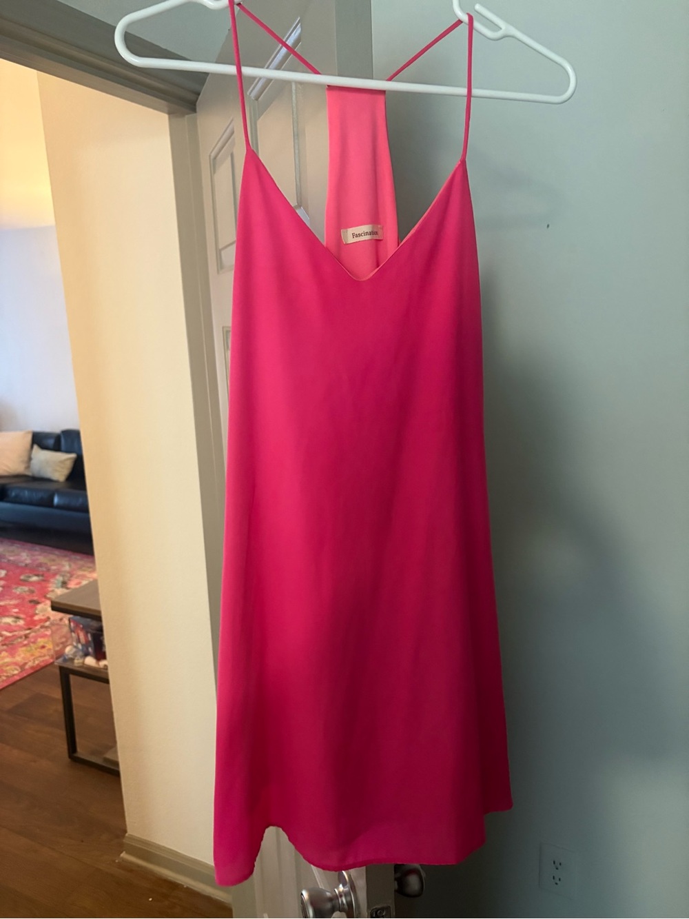 Feminine Hot Pink Slip Dress - Brand: Unknown